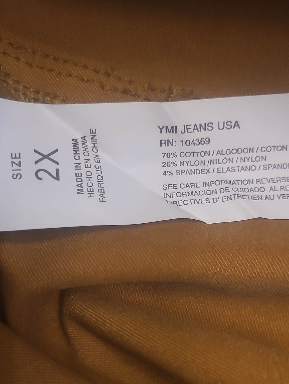 YMI Skinny Jeans. Sunset. 2X - Picture 4 of 4